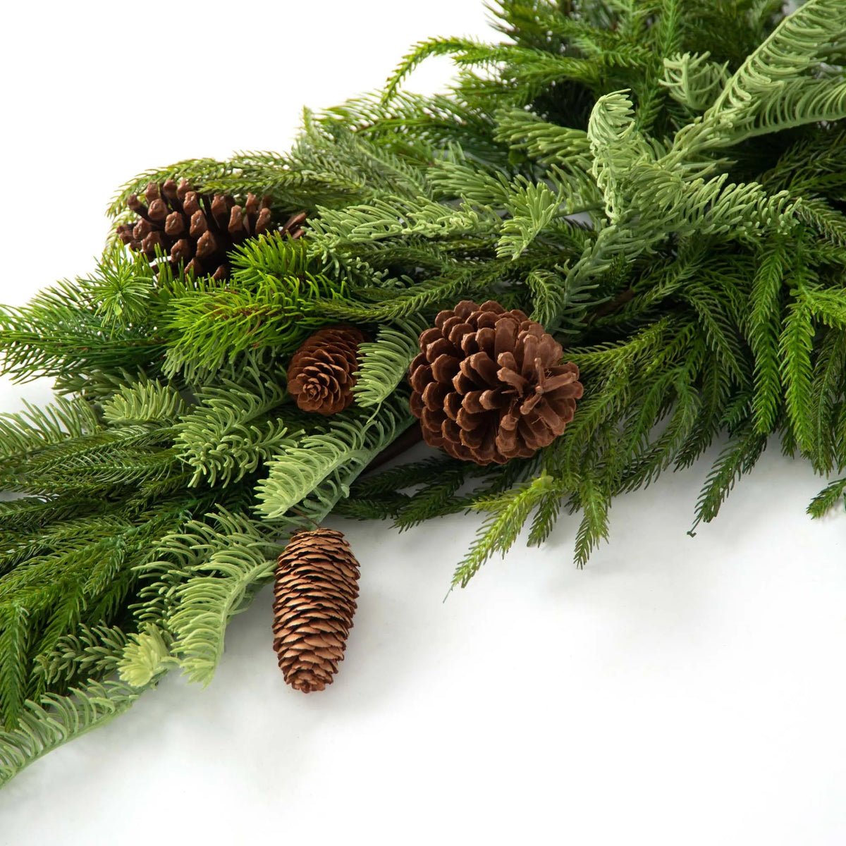 Yulemere Real Touch Norfolk Spruce and Juniper Christmas Swag detail view 4