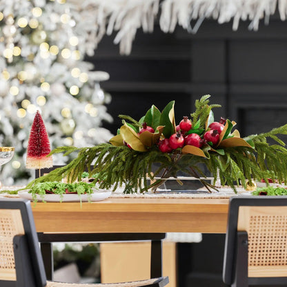 Yulemere Lifelike Red Pomegranate Real Touch Holiday Centerpiece detail view 4