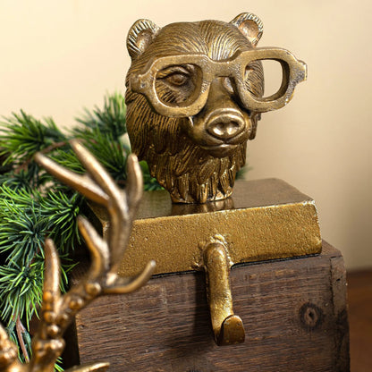 Yulemere Bronzed Aluminum Stocking Holders detail view 7