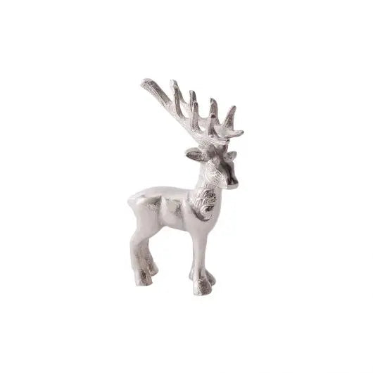 Yulemere Silver Metal Comet Reindeer Sculpture Christmas Decor detail view 2