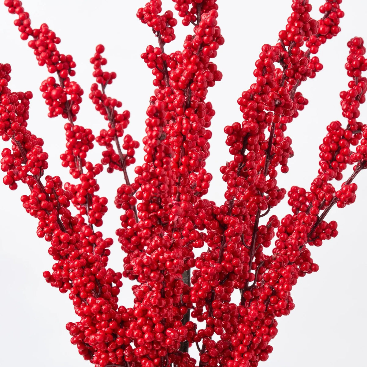 Yulemere Lifelike Red Ilex Berry Spray detail view 3