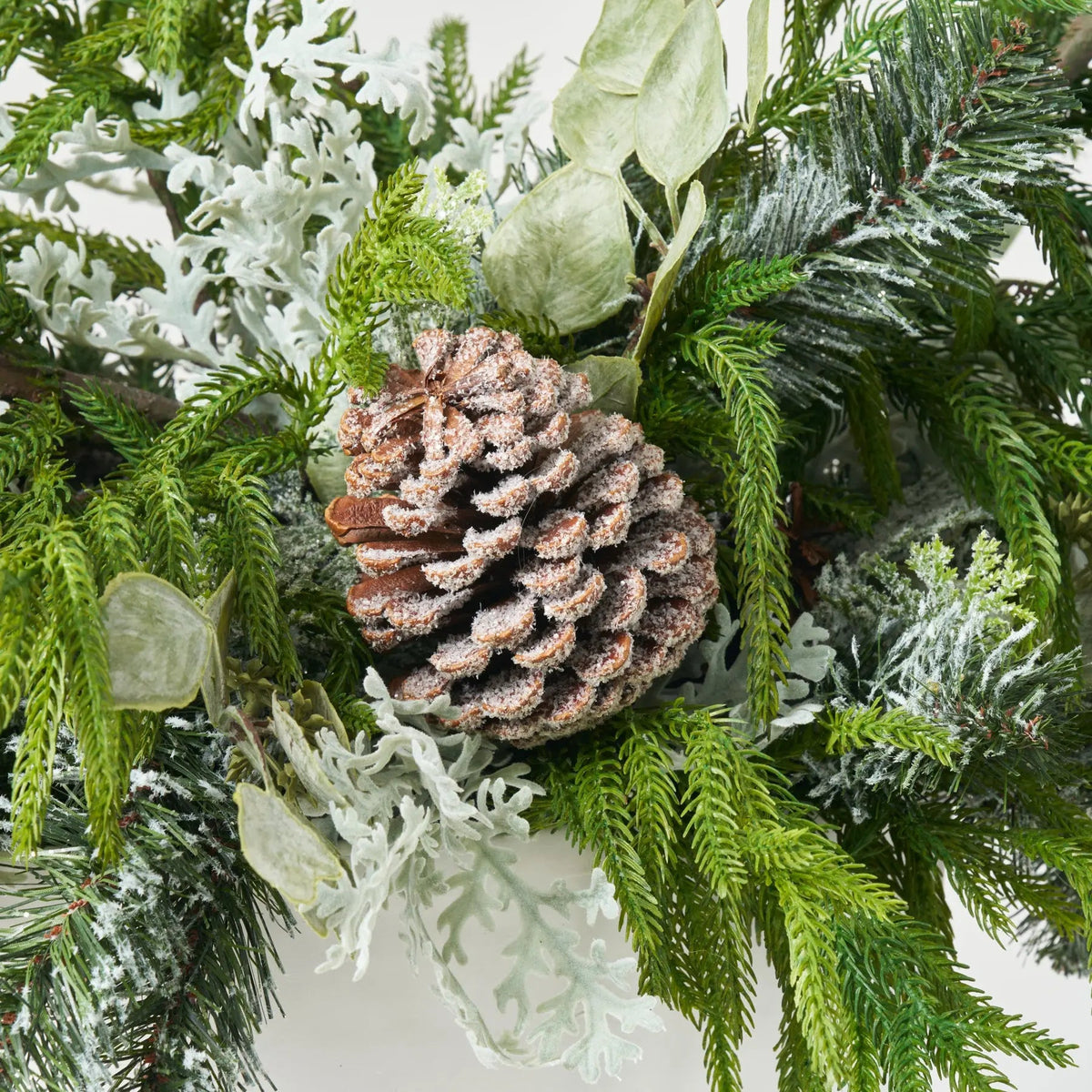Yulemere Real Touch Snowy Norfolk Pine Branch detail view 3