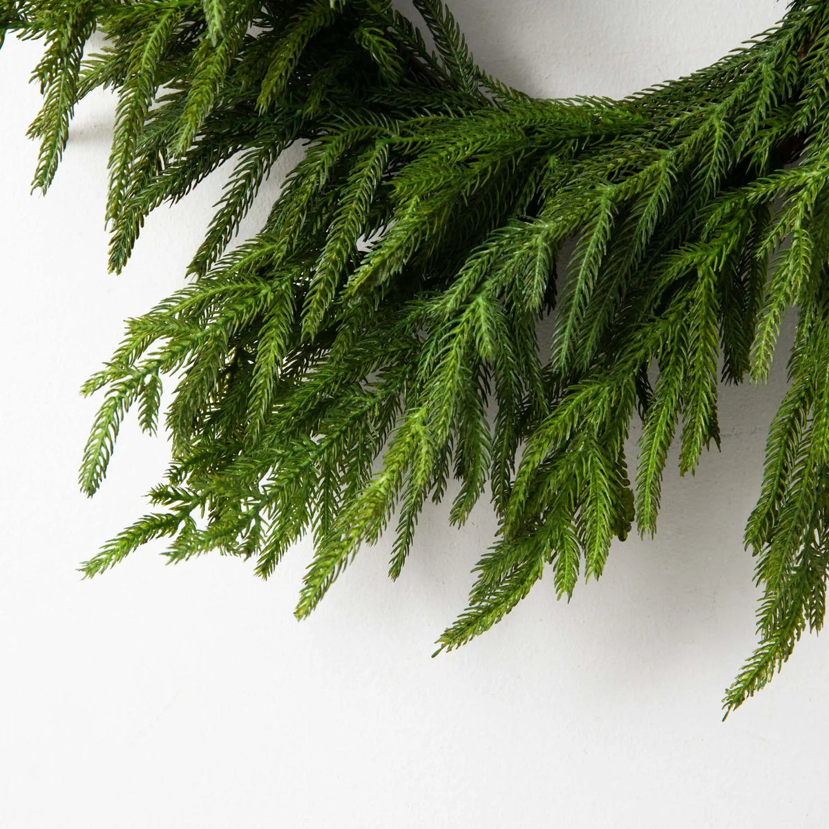 Yulemere Real Touch Norfolk Pine Christmas Wreath detail view 7