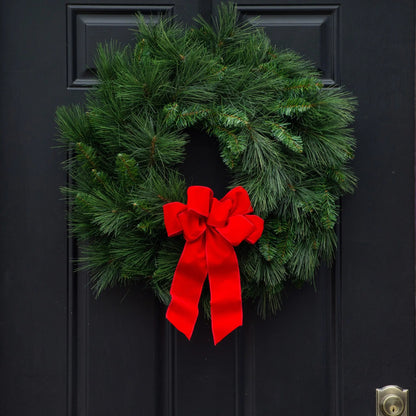 Yulemere Outdoor UV Protected Long Needle Pine Christmas Wreath detail view 3