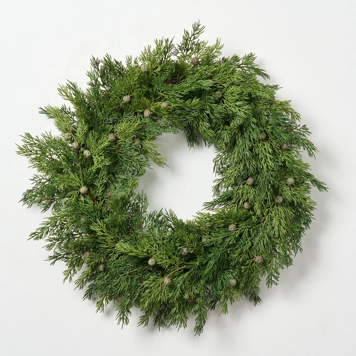 Yulemere Real Touch Seeding Juniper Berry Large Front Door Wreath detail view 5