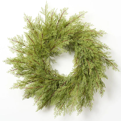 Yulemere Real Touch Cedar Front Door Christmas Wreath 26 Inch detail view 3