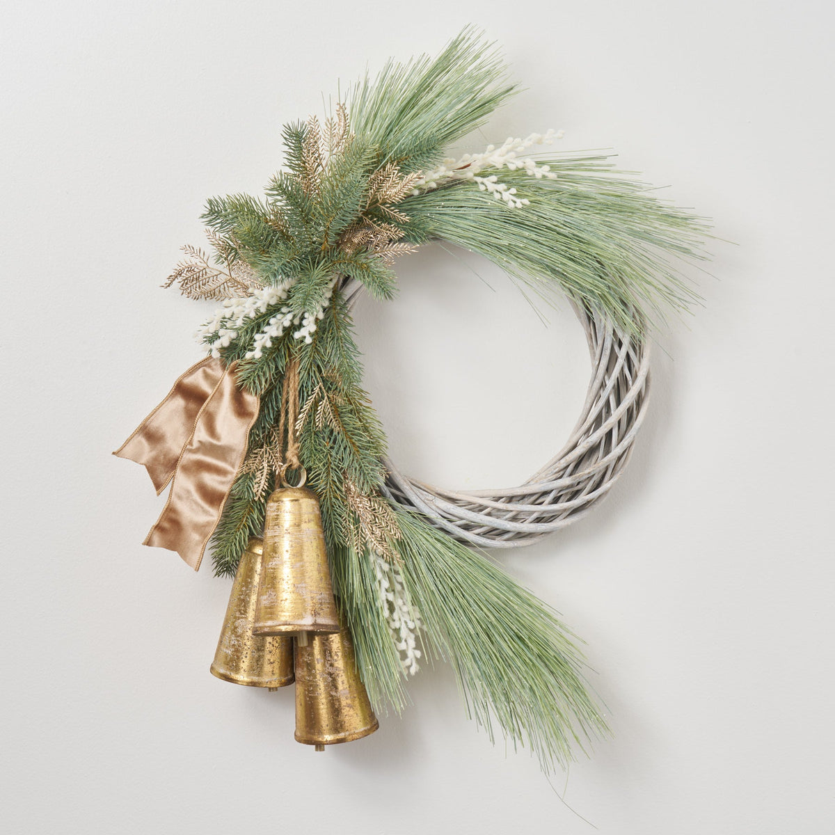 Yulemere Merry Bells Keep Ringing Christmas Wall Wreath detail view 2