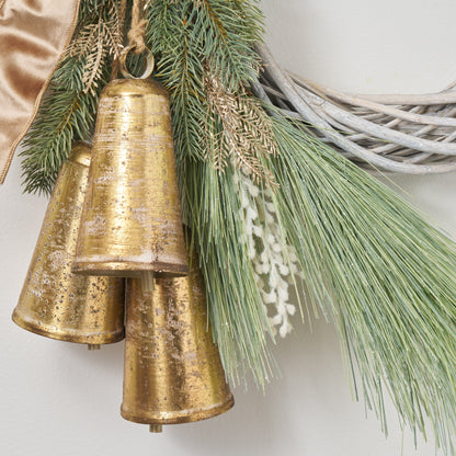 Yulemere Merry Bells Keep Ringing Christmas Wall Wreath detail view 3