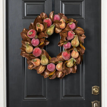 Yulemere Mixed Sugared Fruit Christmas Wreath overall view