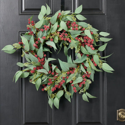 Yulemere Seeding Needle Leaf Christmas Wreath overall view