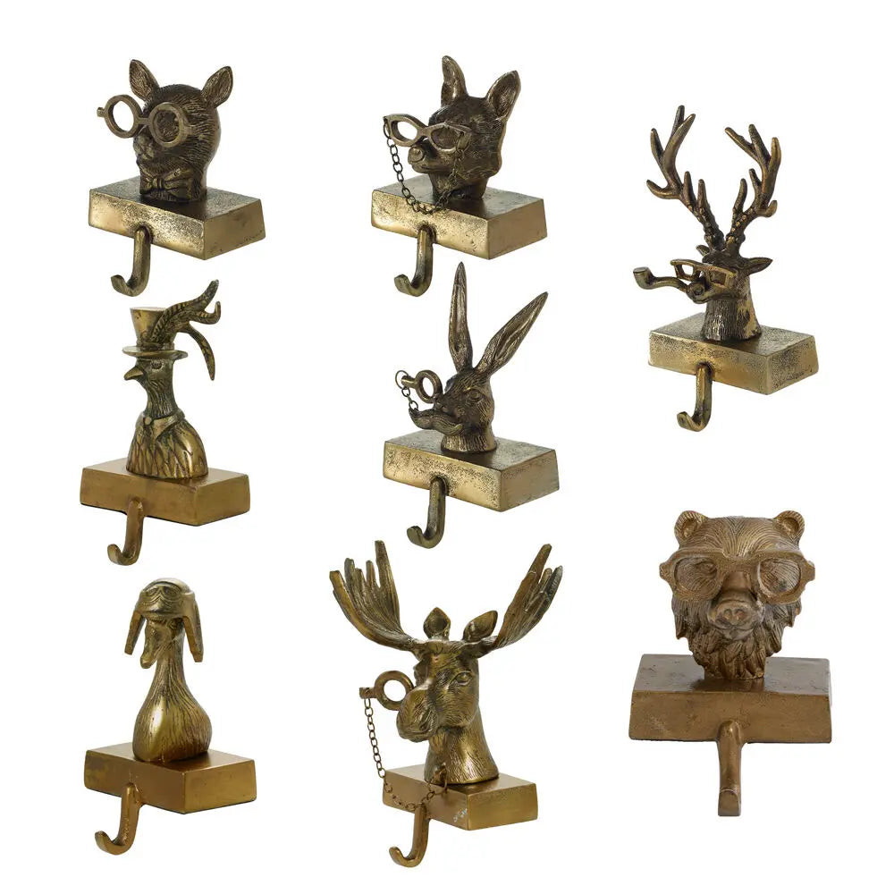 Yulemere Bronzed Aluminum Stocking Holders detail view 2