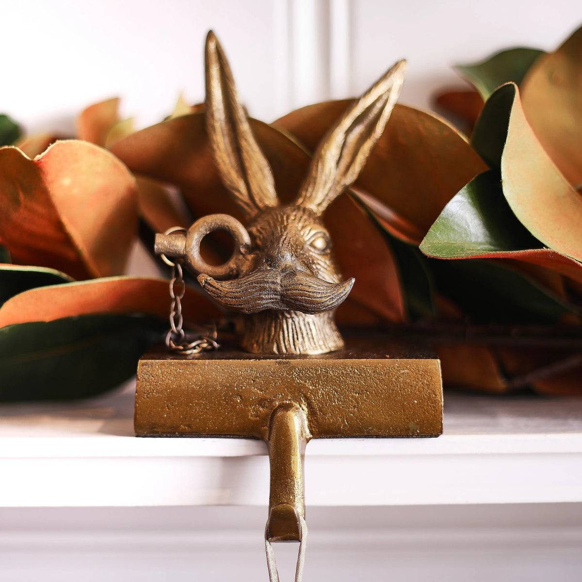 Yulemere Bronzed Aluminum Stocking Holders detail view 4
