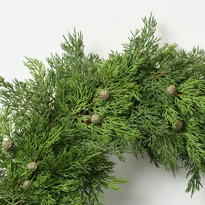 Yulemere Real Touch Seeding Juniper Berry Large Front Door Wreath overall view