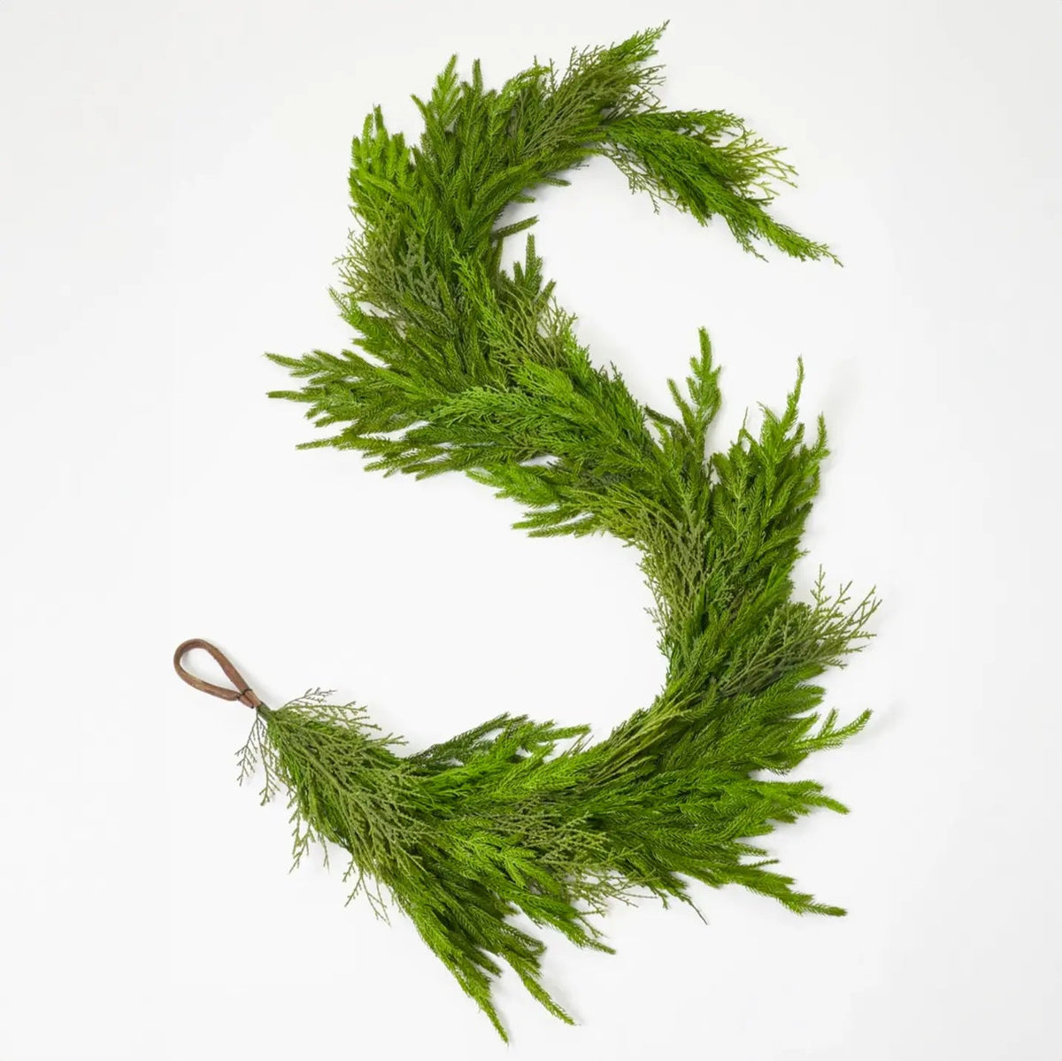 Yulemere Deluxe Real Touch Cypress and Pine Christmas Garland detail view 3