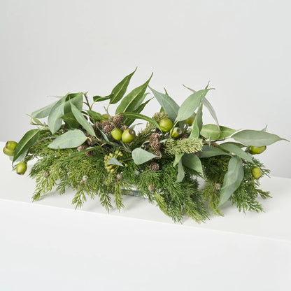 Yulemere Lifelike Cedar Seed Pod Eucalyptus Holiday Centerpiece detail view 2