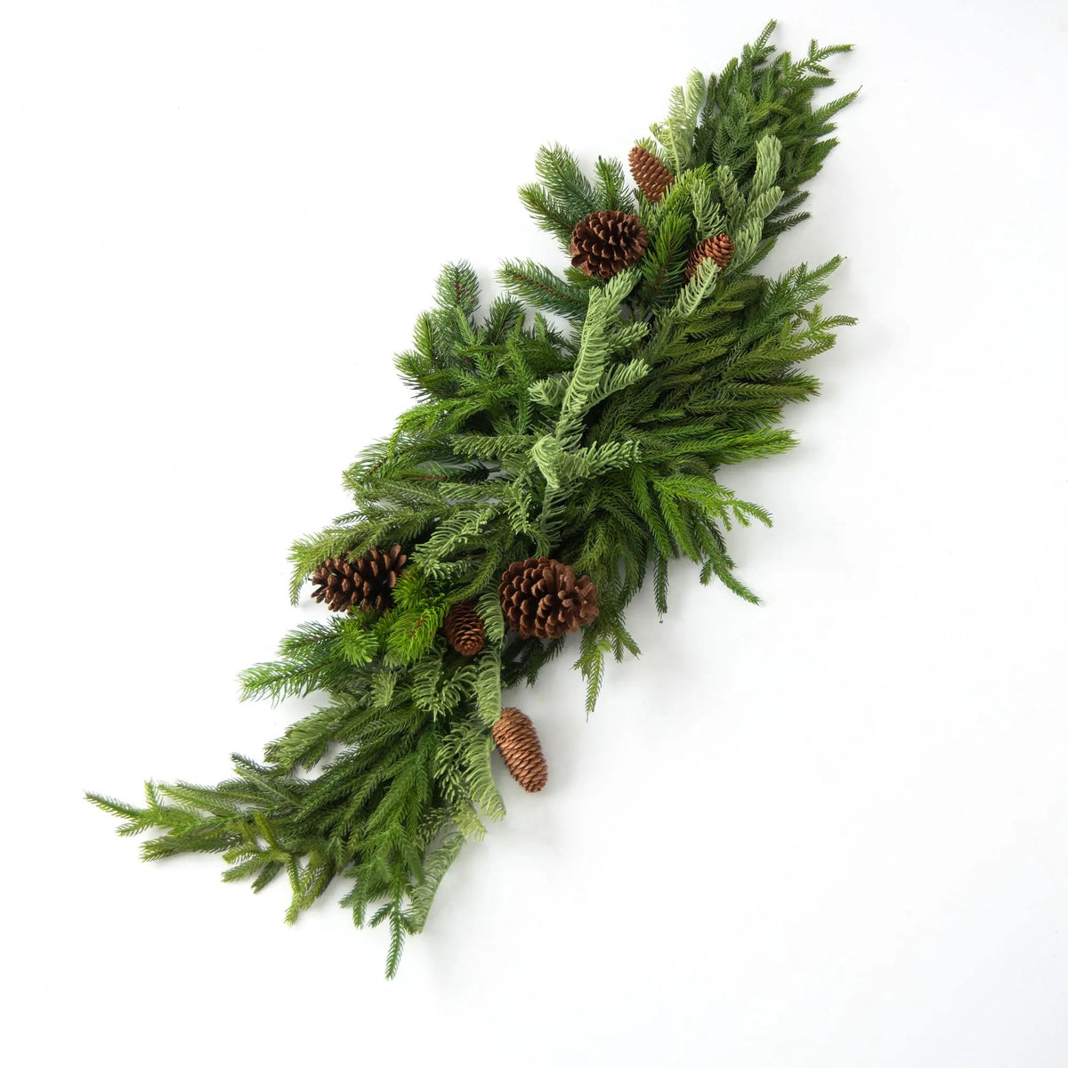 Yulemere Real Touch Norfolk Spruce and Juniper Christmas Swag detail view 2