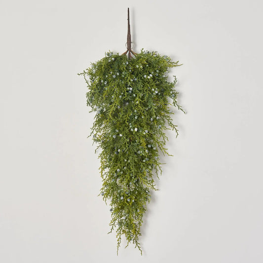 Yulemere Seeding Winter Juniper Berry Greenery Classic Christmas Swag overall view