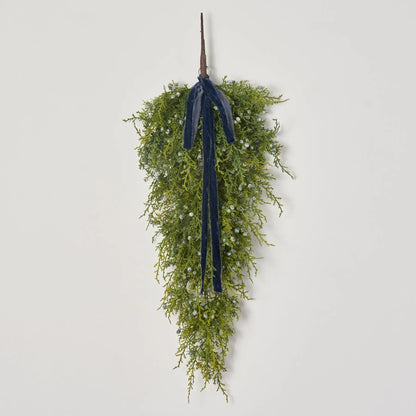 Yulemere Seeding Winter Juniper Berry Greenery Classic Christmas Swag detail view 6