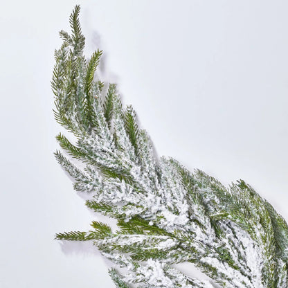Yulemere Real Touch Snow Flocked Norfolk Pine Spray 38 Inch detail view 2