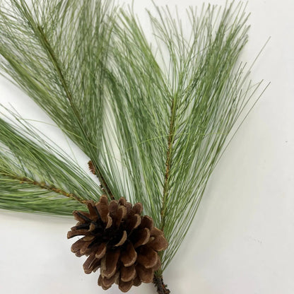 Yulemere Long Needle Pine and Pinecone Winter Spray detail view 2