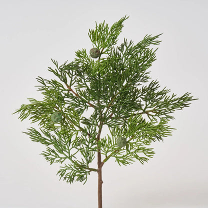 Yulemere Green Juniper Branch Spray Christmas Faux Greenery overall view