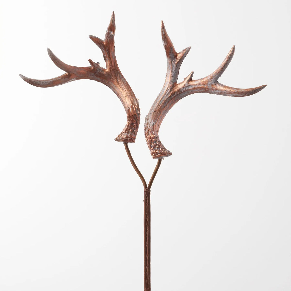 Yulemere Antique Bronzed Brushed Large Deer Antler Holiday Stem detail view 2