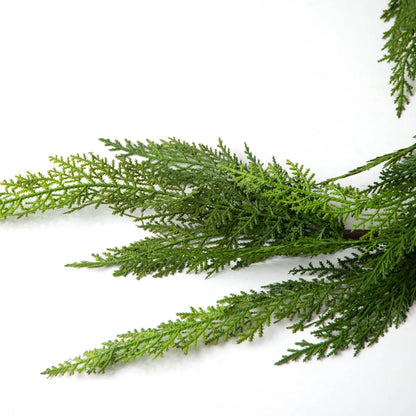 Yulemere Real Touch Lebanon Cedar Christmas Garland detail view 2