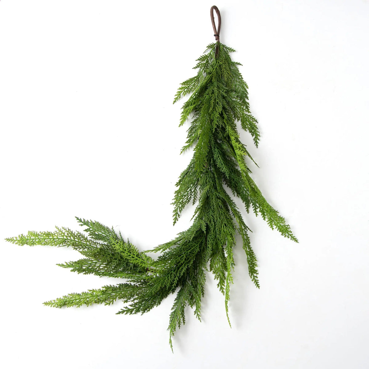 Yulemere Real Touch Lebanon Cedar Christmas Garland overall view