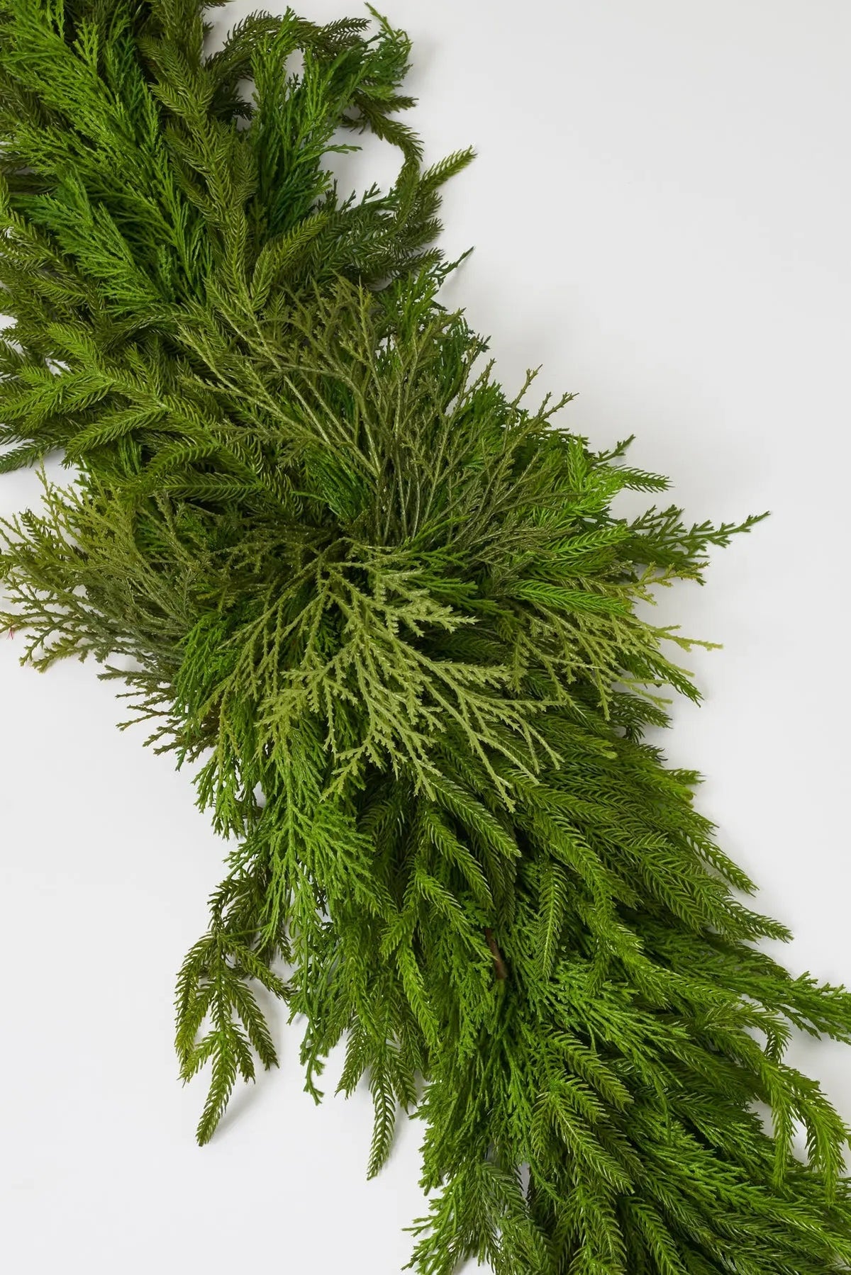 Yulemere Real Touch Winter Greenery with Cypress Norfolk Christmas Swag detail view 2