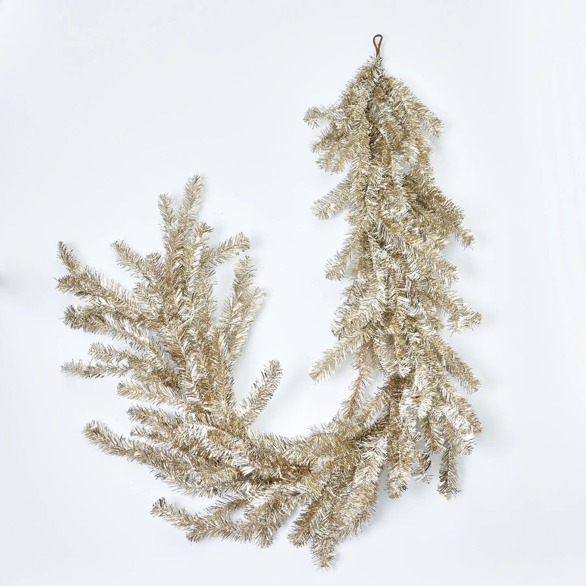 Yulemere Silver and Gold Metallic Soft Touch Tinsel Christmas Garland detail view 3