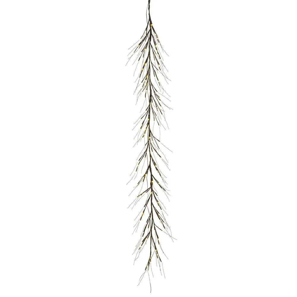 Yulemere 120 LED Lighted Wire Wrapped Twig Branch Garland detail view 4