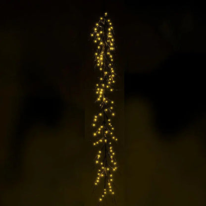 Yulemere 120 LED Lighted Wire Wrapped Twig Branch Garland detail view 5