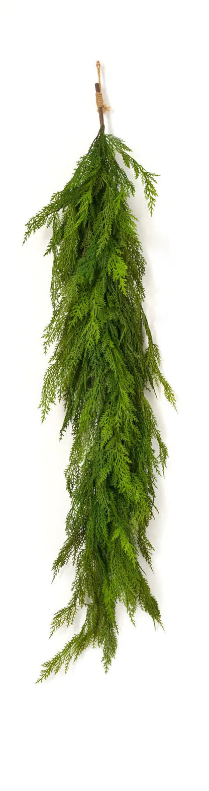 Yulemere Draping Real Touch Lebanon Cedar Christmas Garland detail view 4