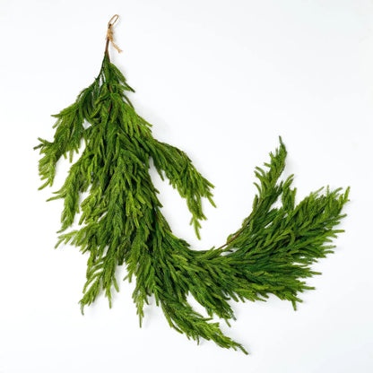 Yulemere Draping Real Touch Norfolk Pine Christmas Garland detail view 2