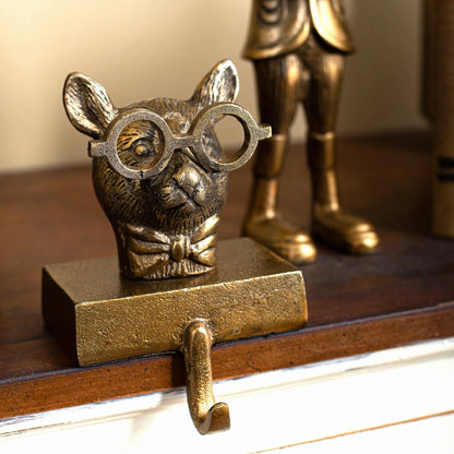 Yulemere Bronzed Aluminum Stocking Holders detail view 14