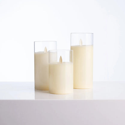 Yulemere Rechargeable Moving Flameless LED Glass Candle detail view 2
