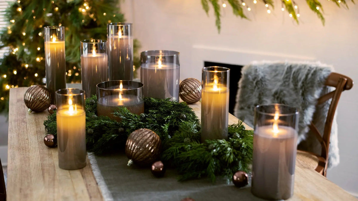 Yulemere Rechargeable Moving Flameless LED Smokey Candle detail view 4