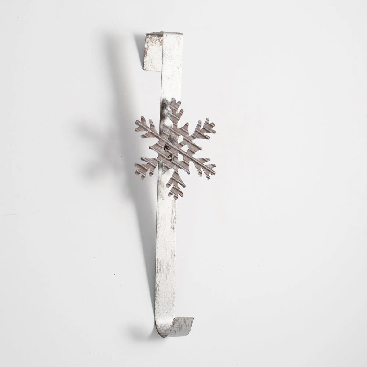 Yulemere Farmhouse White Galvanized Metal Over Christmas Wreath overall view
