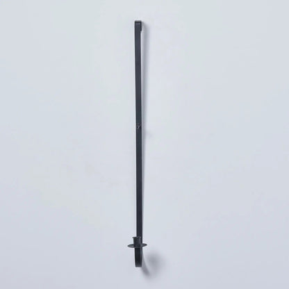 Yulemere Black Metal Wreath Taper Candle Holder detail view 5