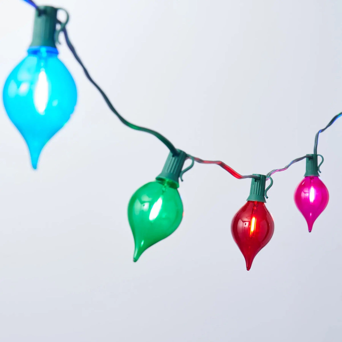 Yulemere Retro Multi Color LED Bulb Light Strand Christmas Garland overall view