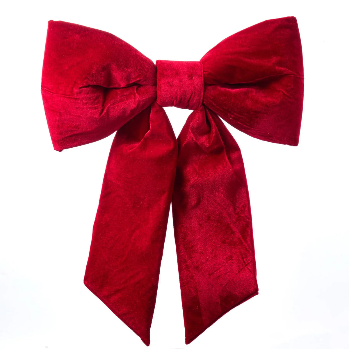 Yulemere Extra Large Door Size Wired Padded Red Velvet Bow detail view 2