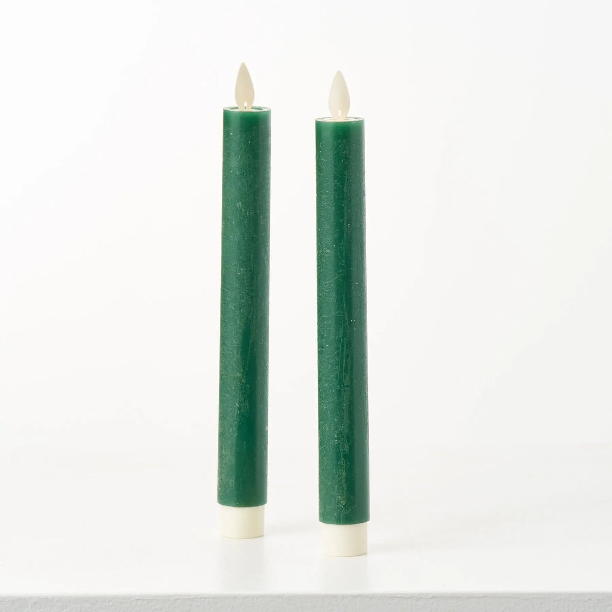 Yulemere Moving Flameless LED Green 9 Inch Taper Candles detail view 2
