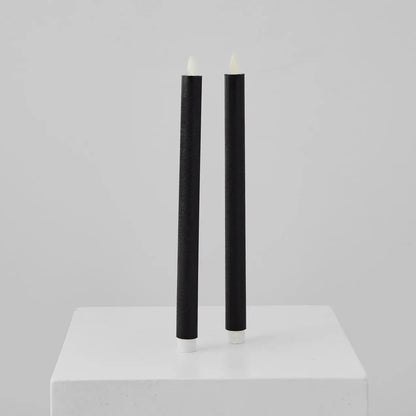 Yulemere Moving Flameless LED Black 14 Inch Taper Candles detail view 2