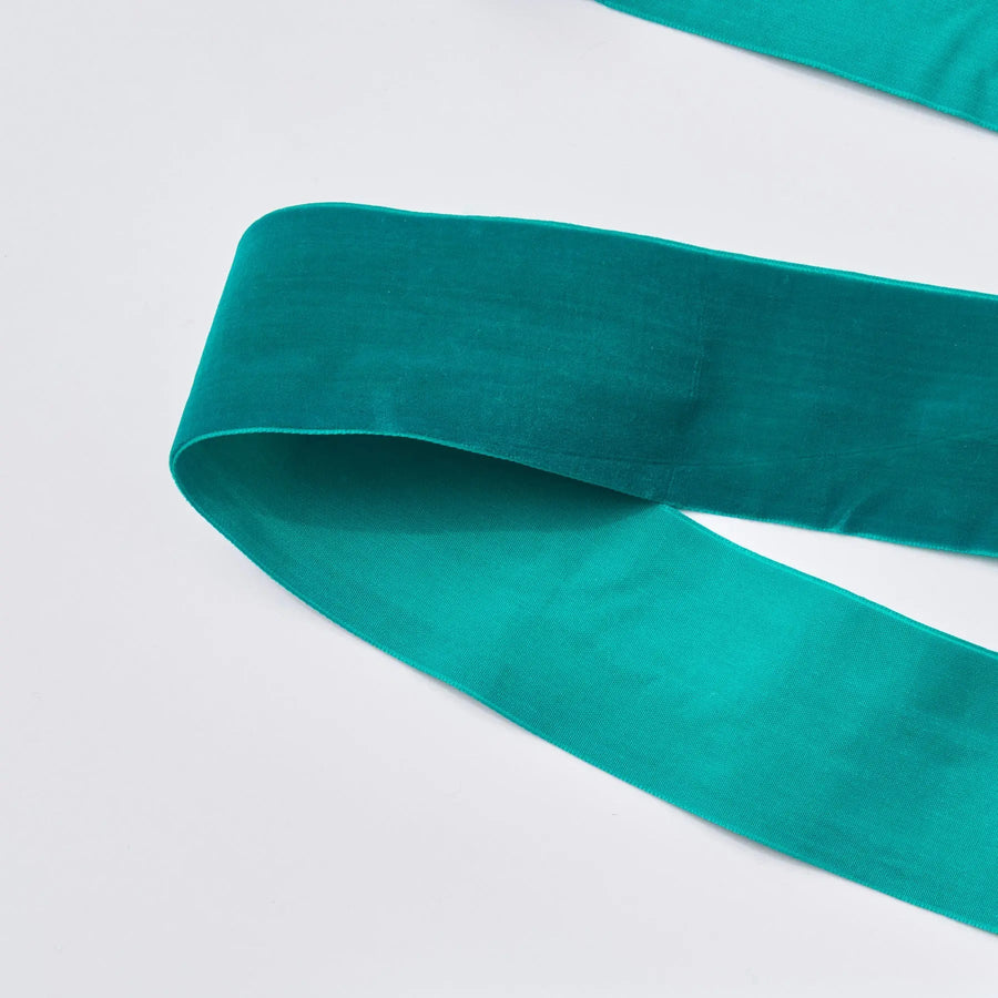Yulemere Teal Green Velvet Lux Ribbon overall view