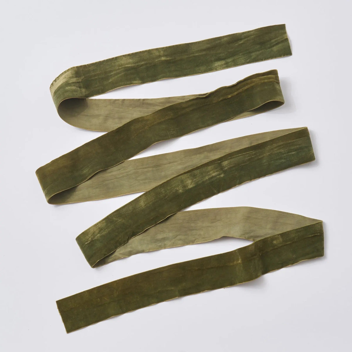 Yulemere Olive Green Velvet Lux Ribbon detail view 2