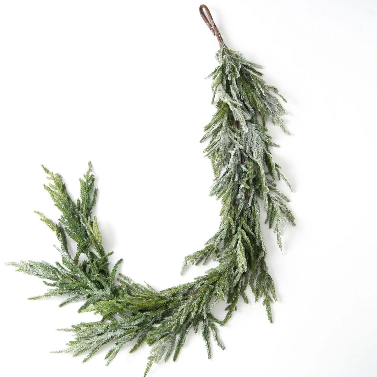 Yulemere Real Touch Snow Flocked Christmas Garland detail view 3