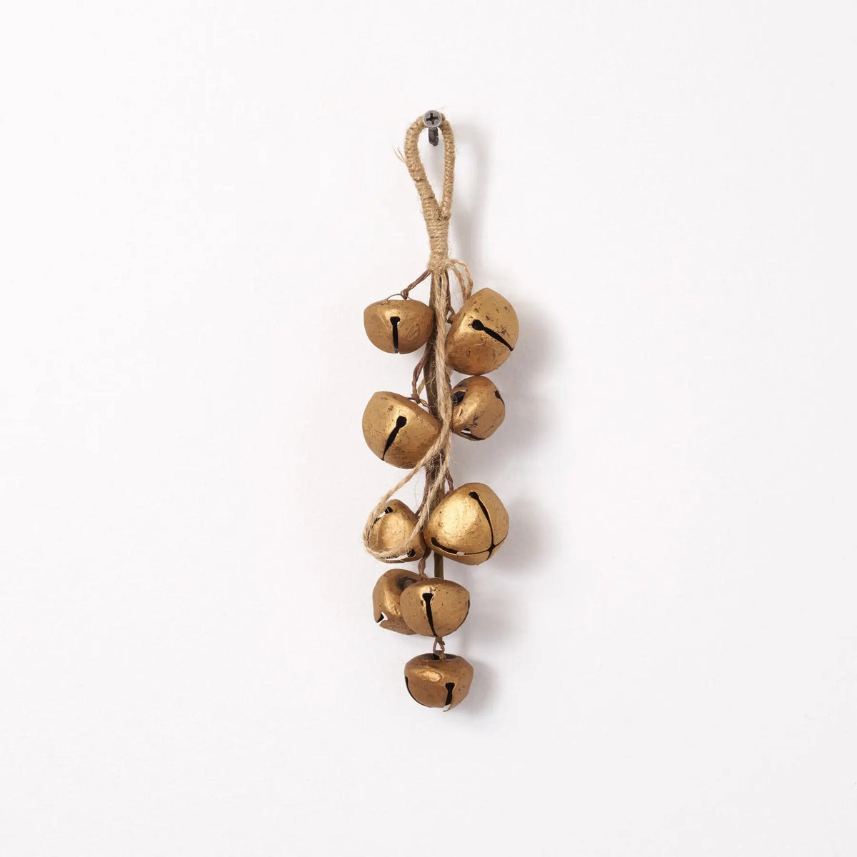 Yulemere Rustic Bronze Jingle Bell Bunch Hanging Christmas Ornament overall view