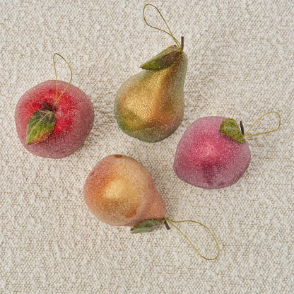 Yulemere Sugar Frost Faux Fruit Assortment Christmas Ornament detail view 2