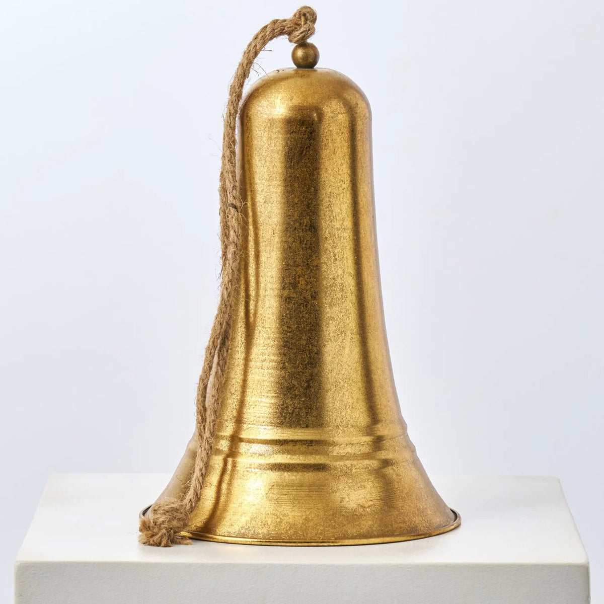 Yulemere Oversized Gold Carillon Metal Bell 12 Inch Hanging Decor overall view