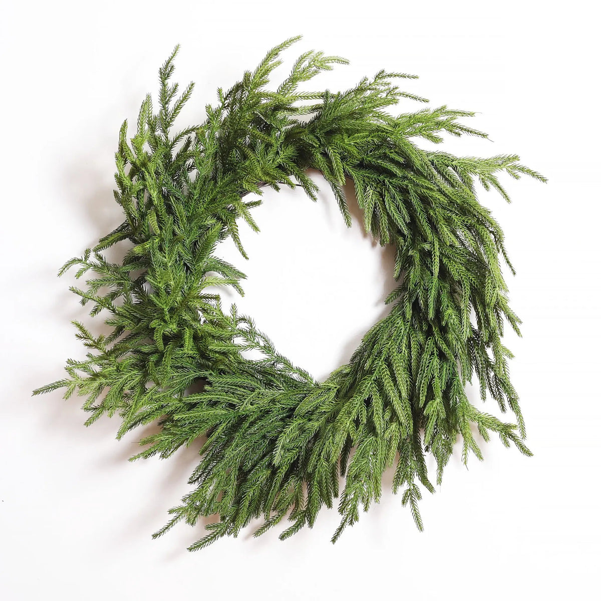 Yulemere Real Touch Norfolk Pine Christmas Wreath detail view 5